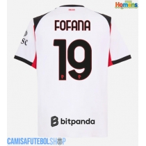 Camisa de time de futebol AC Milan Youssouf Fofana #19 Replicas 2º Equipamento 2025-26 Manga Curta